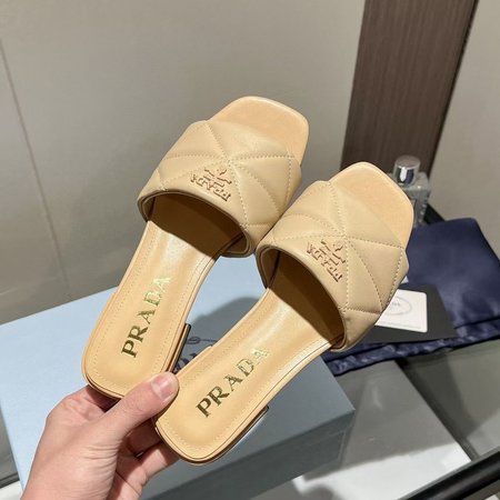 Prada sheepskin slippers