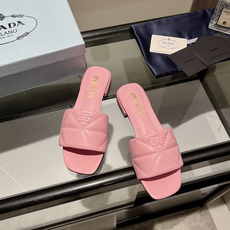 Prada sheepskin slippers