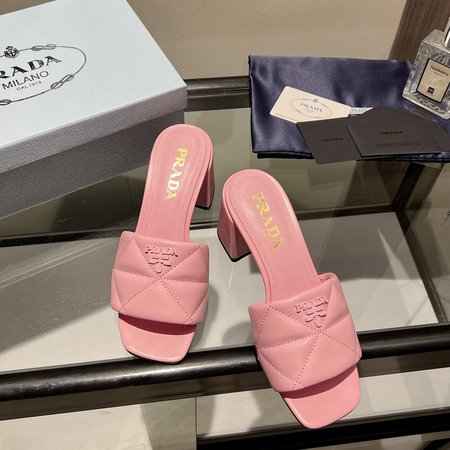 Prada sheepskin slippers