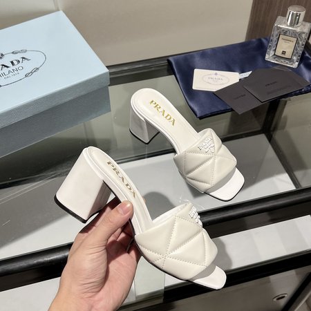 Prada sheepskin slippers