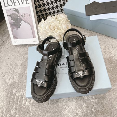 Prada leather sandals