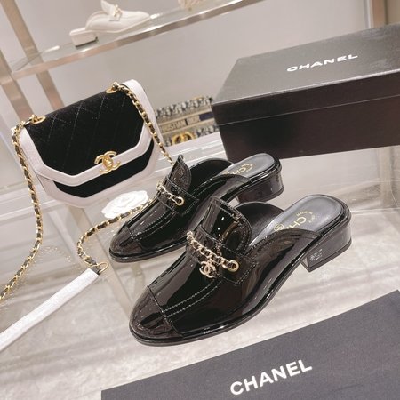 Chanel calfskin loafers