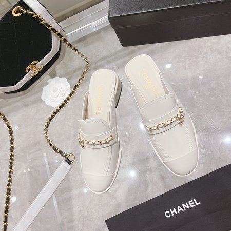 Chanel calfskin loafers