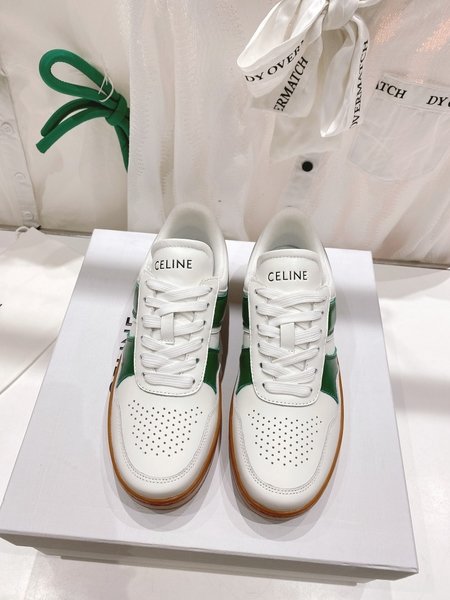 Celine Casual breathable sports white shoes