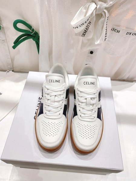 Celine Casual breathable sports white shoes