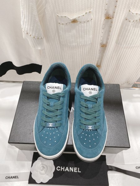 Chanel color block sneakers