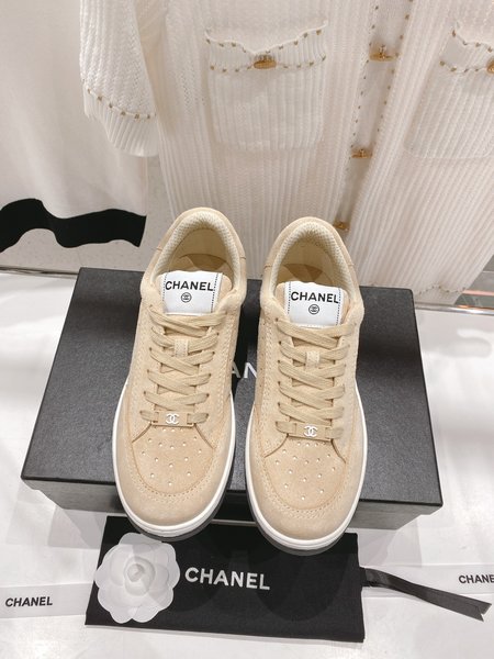 Chanel color block sneakers