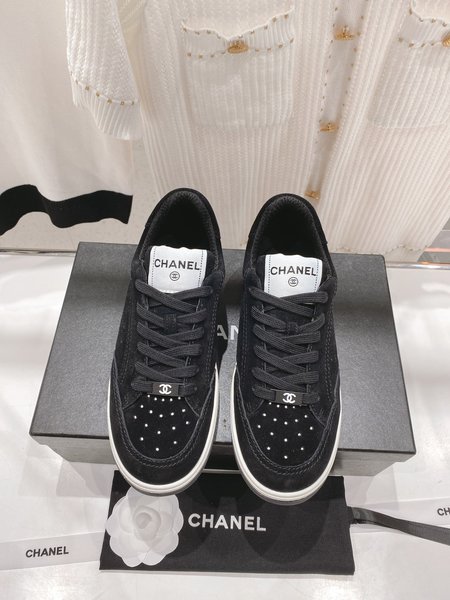 Chanel color block sneakers