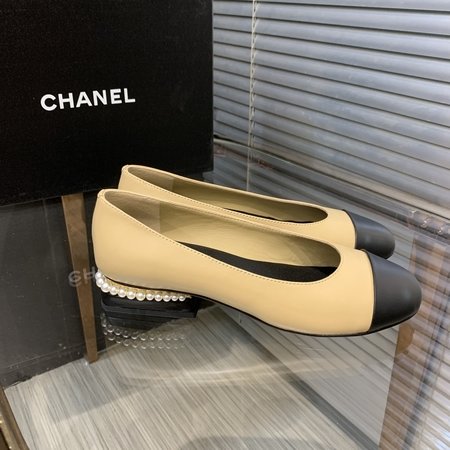 Chanel Genuine Leather Mary Jane Shoes for Women