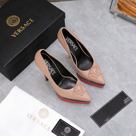 Versace Pointed toe double platform women s shoes