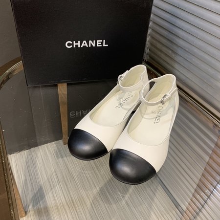 Chanel Genuine Leather Mary Jane Shoes for Women