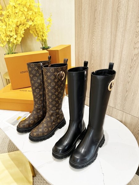 Louis Vuitton cowhide boots