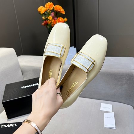 Chanel calfskin loafers