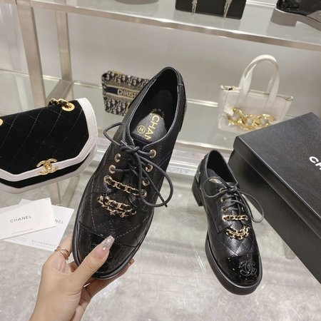 Chanel chain loafers