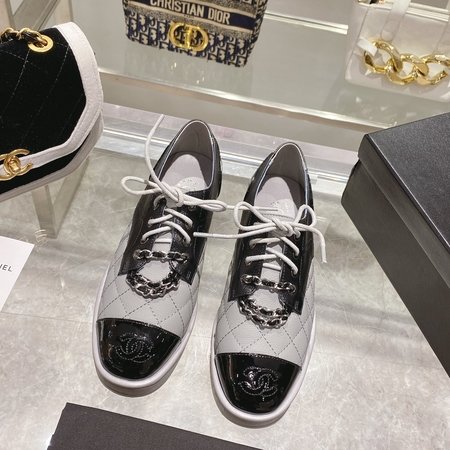 Chanel chain loafers