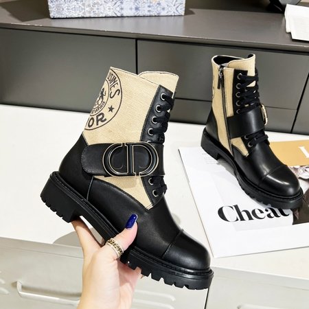 Dior First layer cowhide leather knight boots