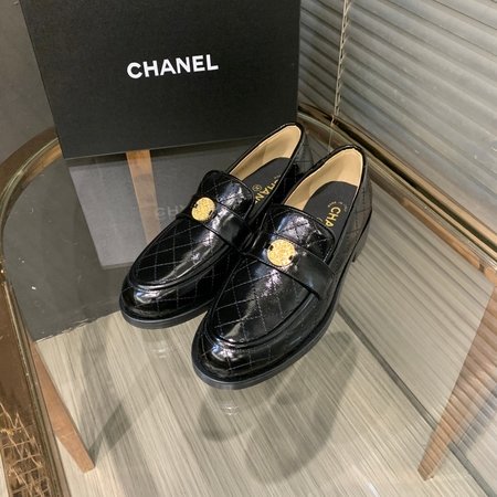 Chanel cowhide leather shoes