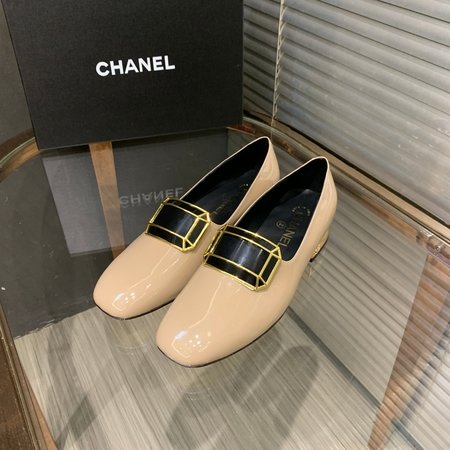 Chanel calfskin loafers