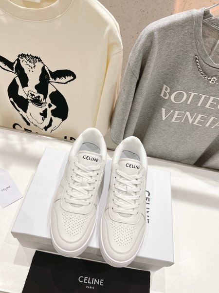 Celine Casual breathable sports white shoes