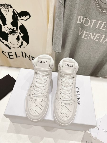 Celine Cow leather lace-up sneakers