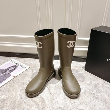 Chanel rain boots