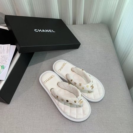 Chanel flip-up beach sandals