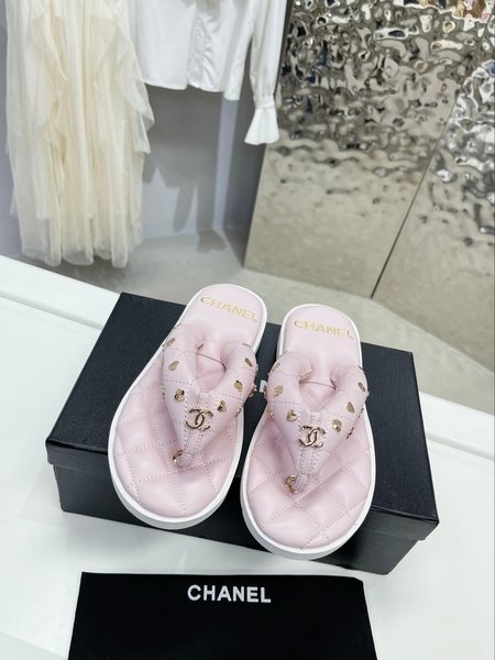 Chanel flip-up beach sandals