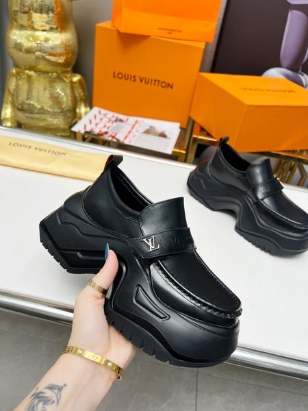 Louis Vuitton Mirrored cowhide loafers