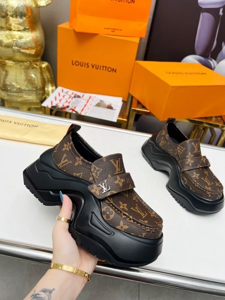 Louis Vuitton Mirrored cowhide loafers