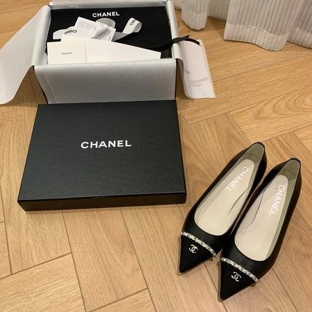 Chanel suede heels