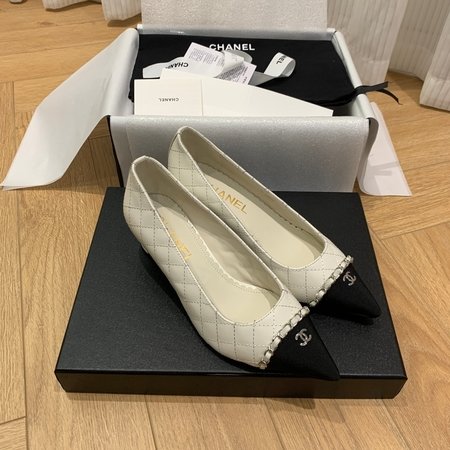 Chanel suede heels
