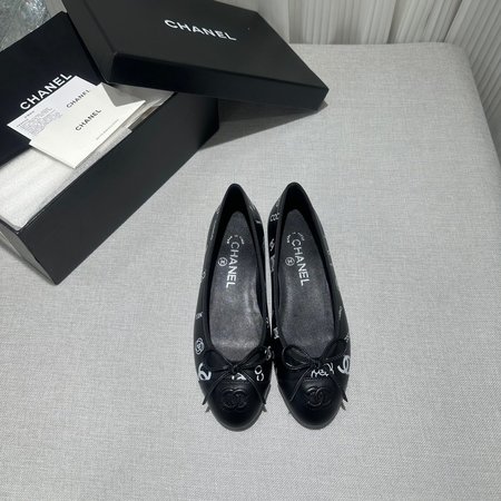 Chanel ballet shoes genuine leather outsole