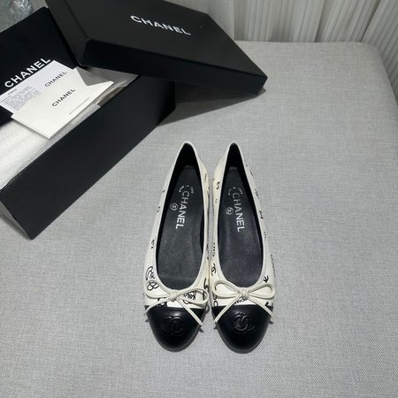 Chanel ballet shoes genuine leather outsole