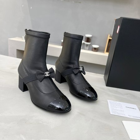 Chanel Butterfly Snow White Boots