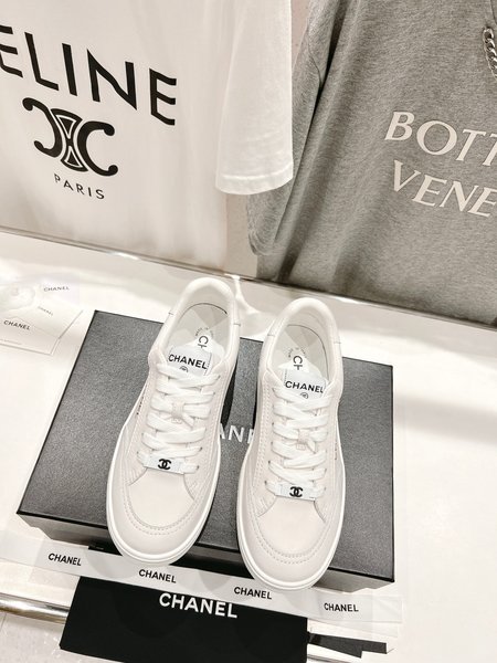 Chanel casual white shoes