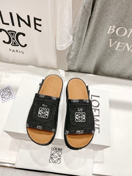 Loewe Denim couple sandals