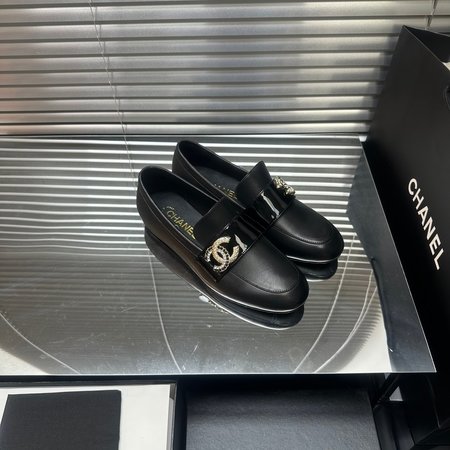 Chanel calfskin loafers