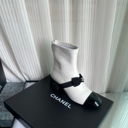 Chanel Butterfly Snow White Boots