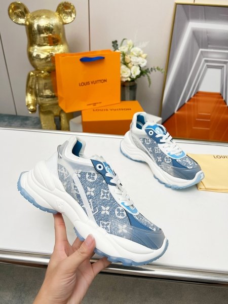 Louis Vuitton patchwork mesh sneakers