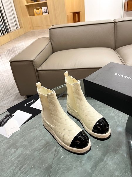 Chanel Sheepskin ankle boots