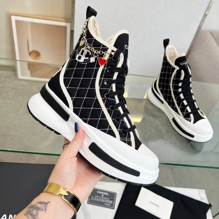 Chanel Customized imported small canvas boots