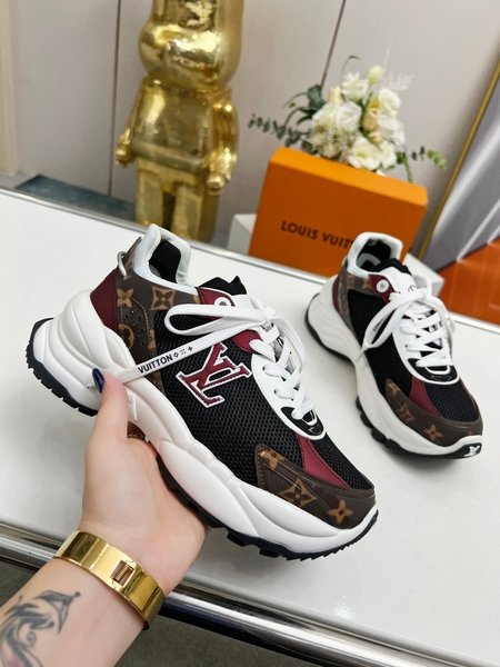 Louis Vuitton Run 55 sneakers in patchwork mesh