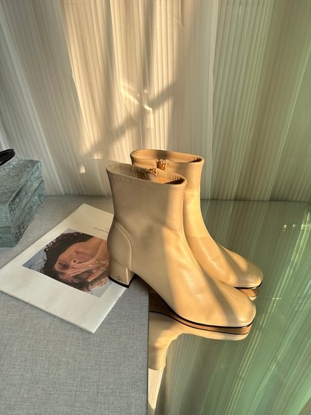 Chanel Classic chunky heel boots