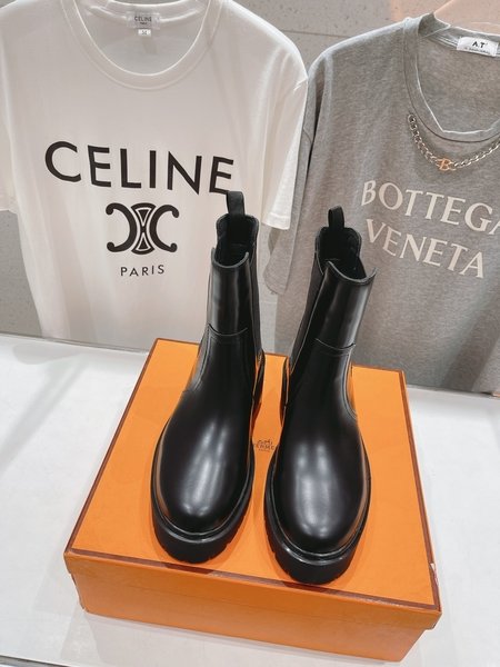 Hermes Calf leather Chelsea boots