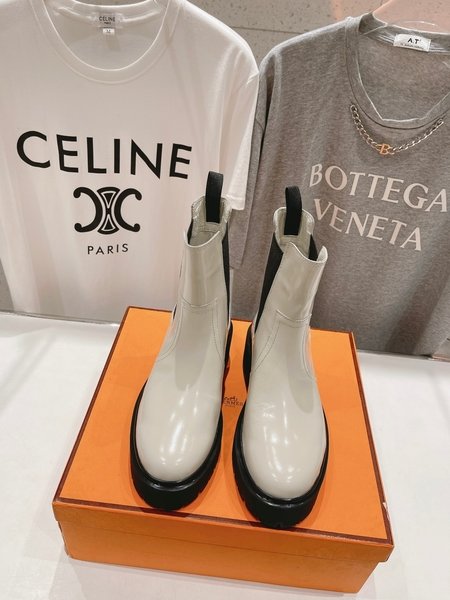 Hermes Calf leather Chelsea boots