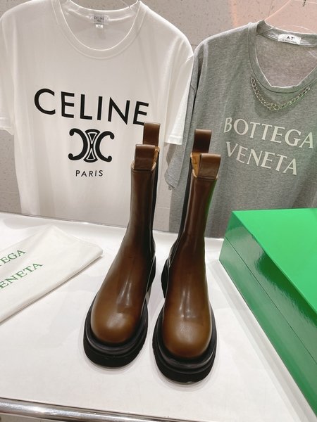 Bottega Veneta Thick sole increased mid-calf boots