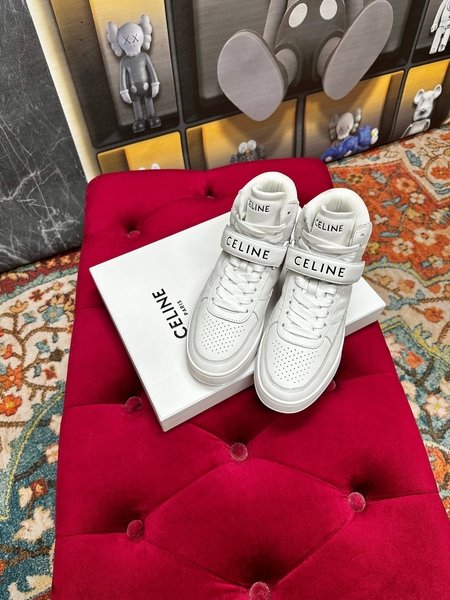 Celine New color matching sneakers, white shoes