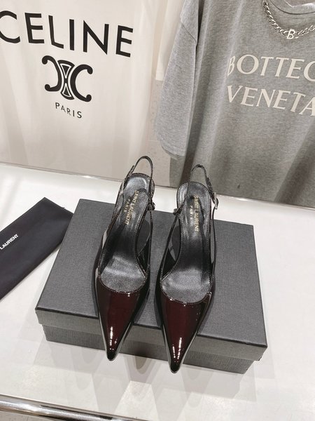 Yves Saint Laurent Sheepskin high heels