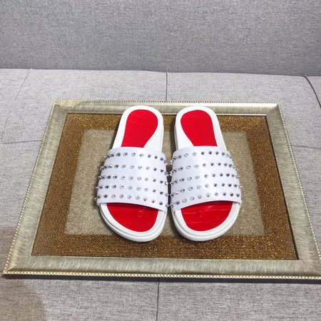 Christian Louboutine Red bottom casual slippers