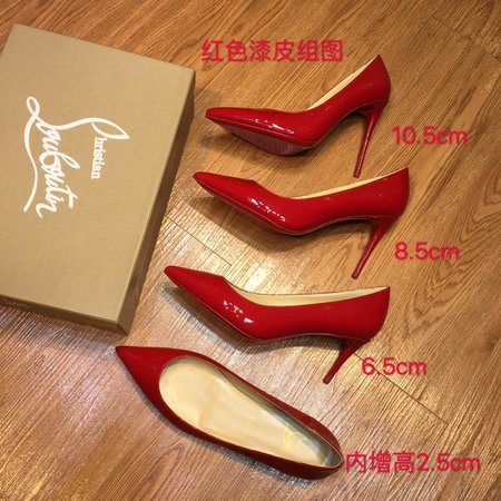 Christian Louboutine Patent leather high heel red shoes